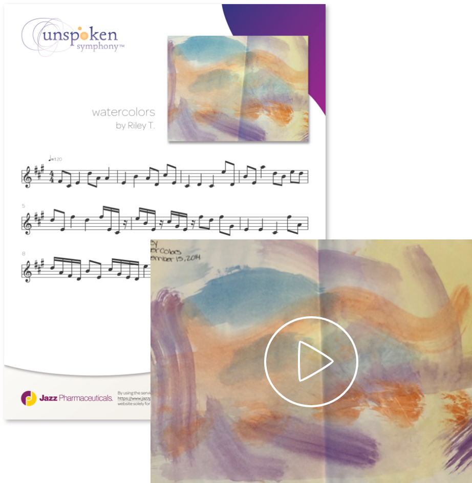 Horizontal watercolors by Riley