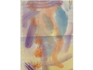 Vertical watercolors by Riley
