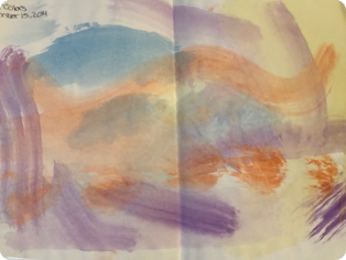 Horizontal watercolors by Riley